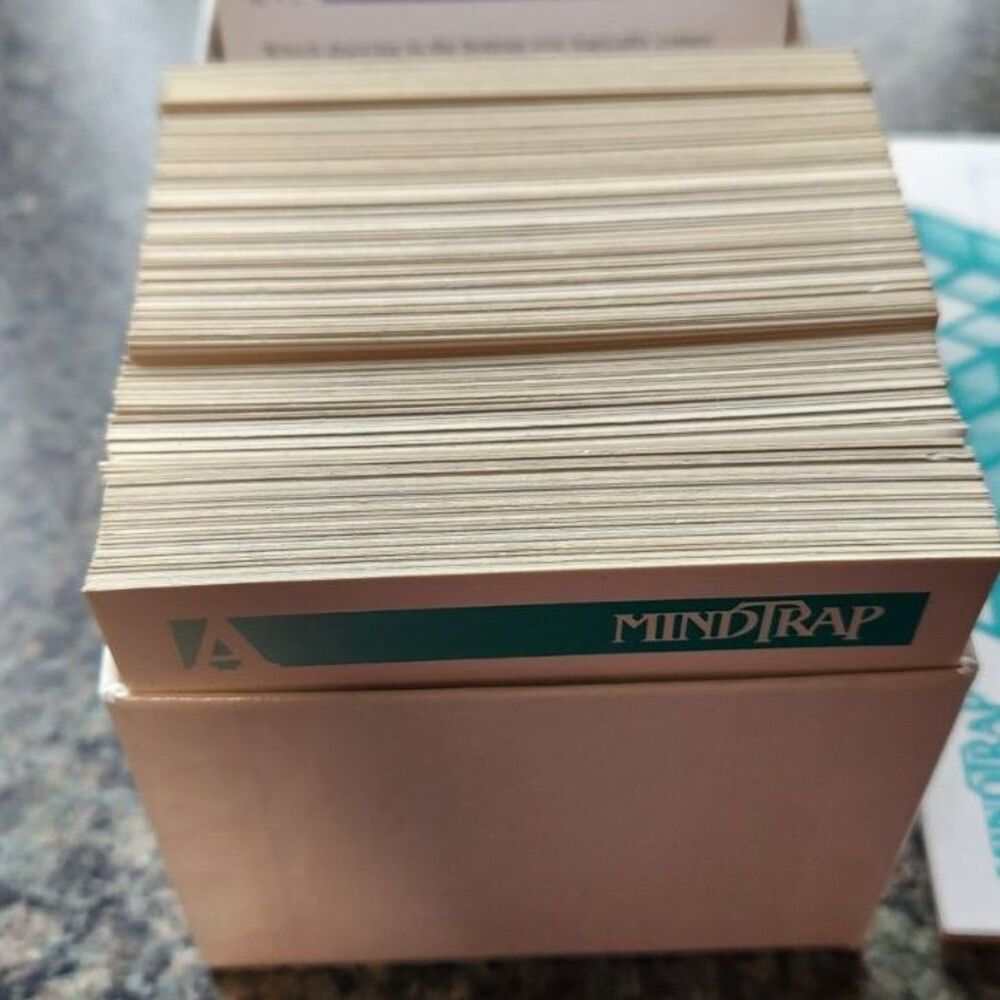 1991 Vintage MindTrap Card Game Will Challenge the Way You Think Ages 12 and Up - Picture 10 of 11